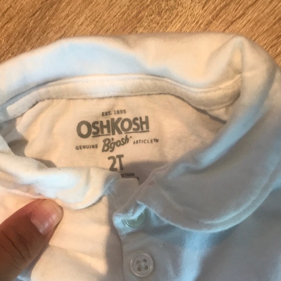 White long sleeve collared top 2T for girls - Picture 2 of 2